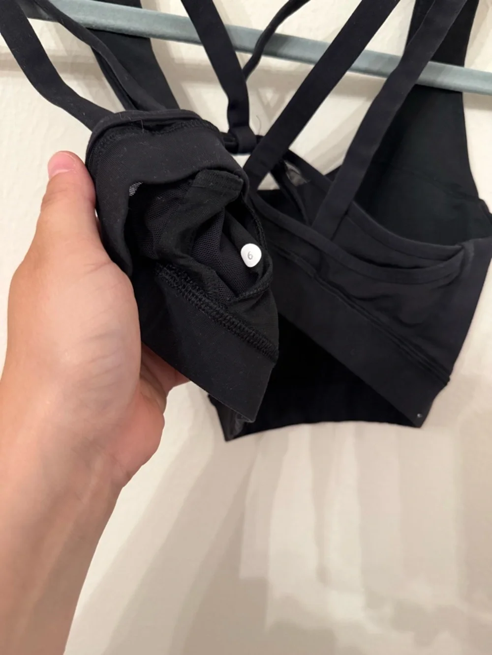 lululemon athletica Black Strappy Back Sports Bra - Picture 3 of 3